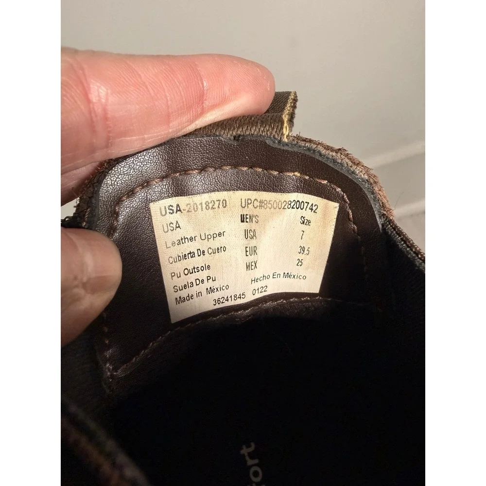 Dark Trail westfork Brown leather boots men's 7‎